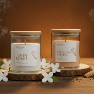 Jasmine Bloom + Sandalwood Serenity – Floral & Woody Tranquility